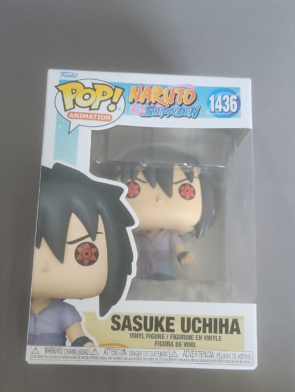 Funko Pop! Naruto Shippuden Sasuke Uchiha - Black & Red Vinyl Figure